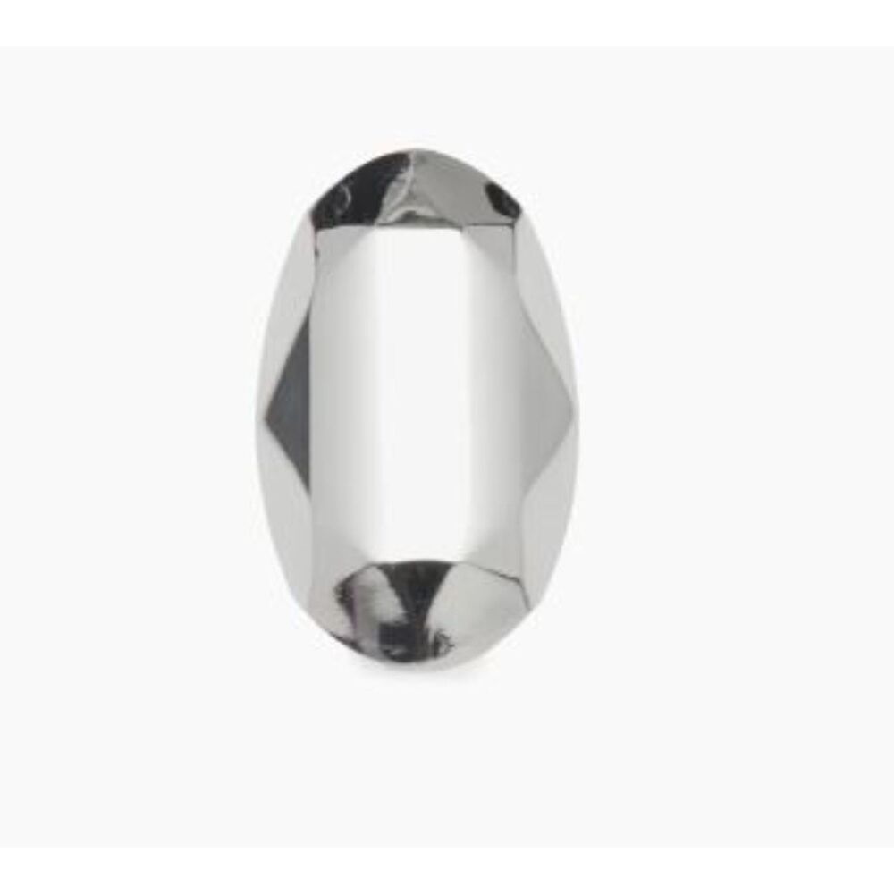 Alexander McQeen Women's Silverstone Elongated Oval Cocktail Ring Sz 7 NWT 590